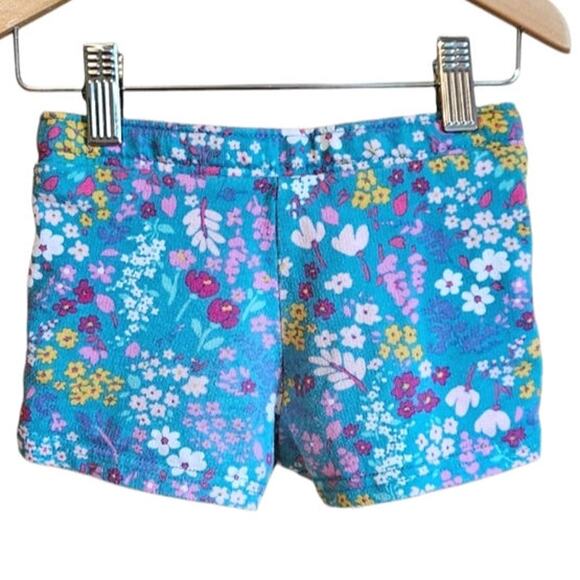 Carter's Matching Outfit Short Sleeves Shorts Ruffle Floral Toddler Girl 3T - Picture 7 of 8